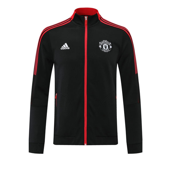 Sweatjacken Manchester United 2021-22 Schwarz